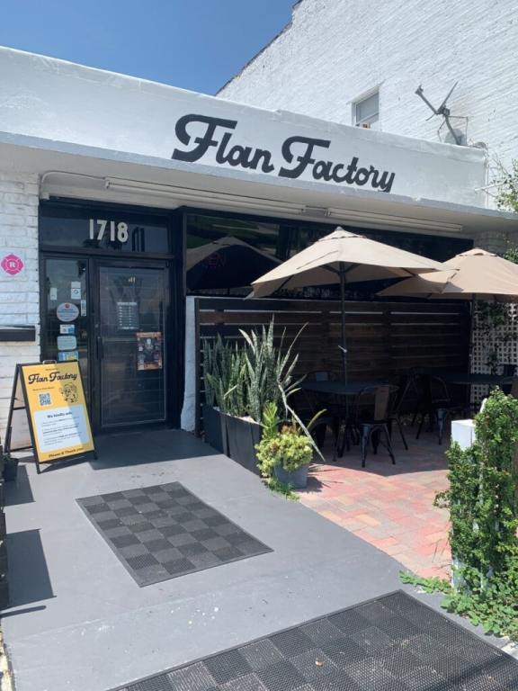 Flan factory entrance